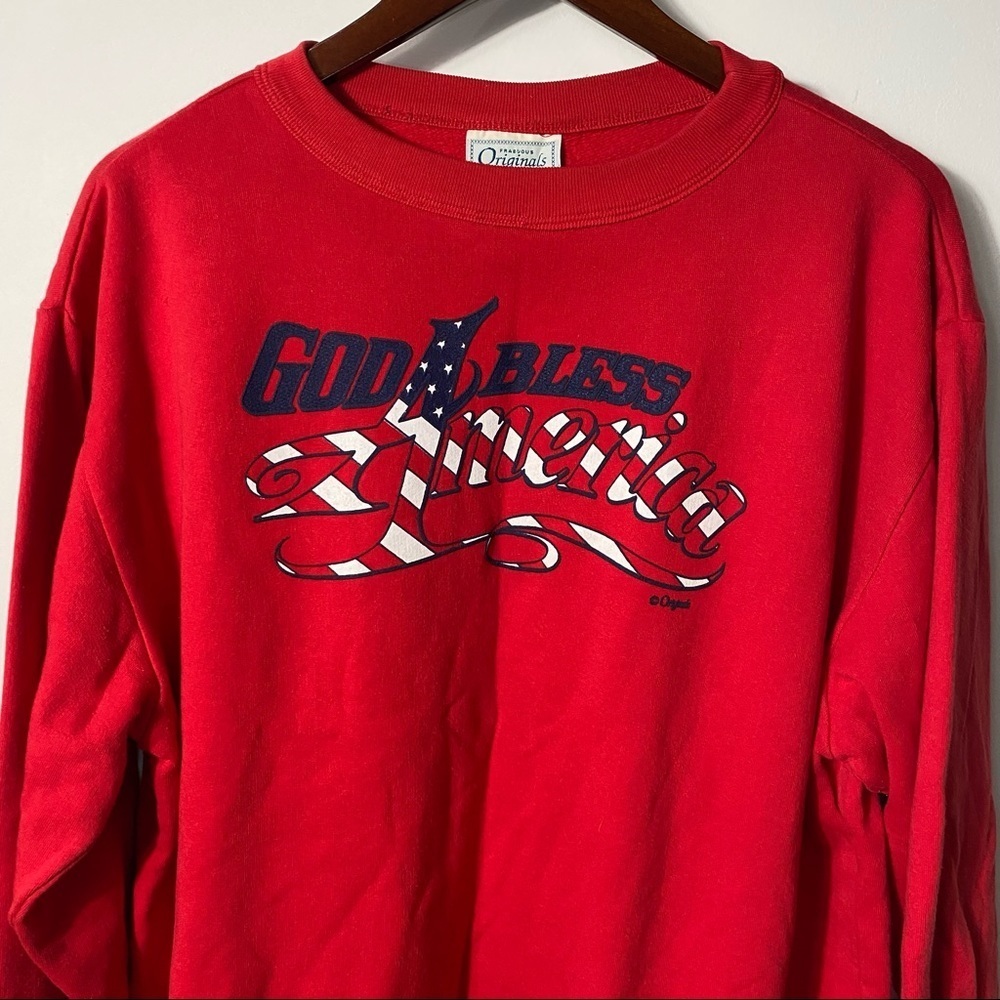 Vintage God Bless America 4th of July Crewneck Size XL